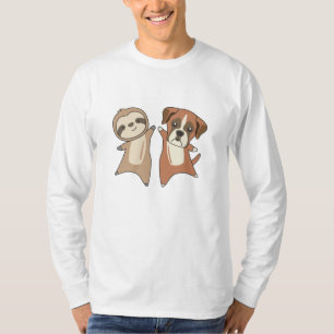 Camiseta Sloth Boxer Dog Animal Avers Niños