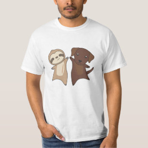 Camiseta Sloth Brown Labrador Perro amantes de los animales