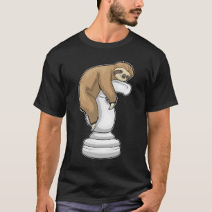 Camiseta Sloth Chess pieza Knight Chess