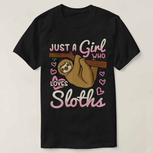 Camiseta Sloth Chica TShirt (Diseño del anverso)