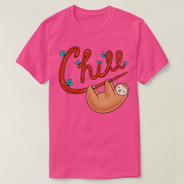 Camiseta Sloth Chill (Diseño del anverso)
