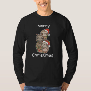 Camiseta Sloth Christmas Tree Navidades Animales Sloths