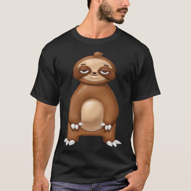 Camiseta Sloth Clay Look Relax Lazy (Anverso)