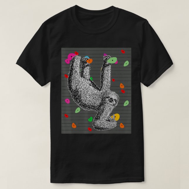 Camiseta Sloth Climbing TShirt (Diseño del anverso)
