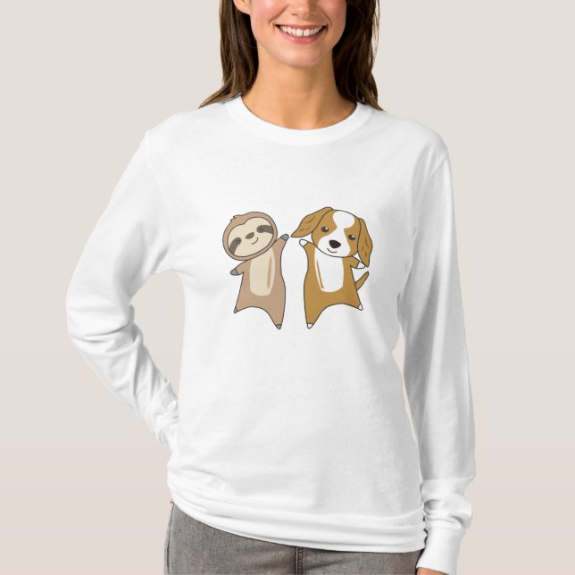 Camiseta Sloth Cocker Spaniel Dog Animal Avers Sloths (Anverso)