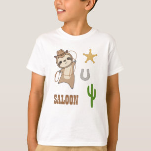 Camiseta Sloth Cowboy Lasso Western Australia Slots