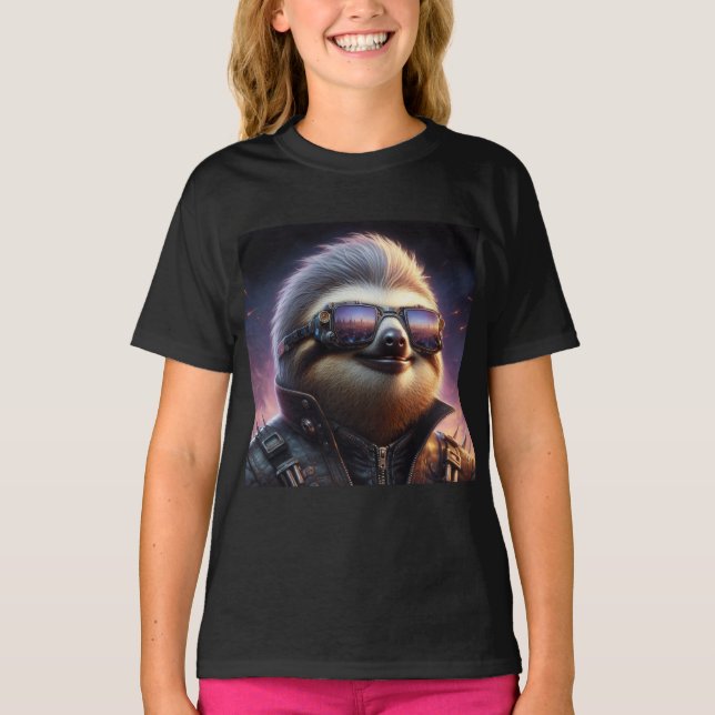 Camiseta Sloth Cyberpunk (Anverso)