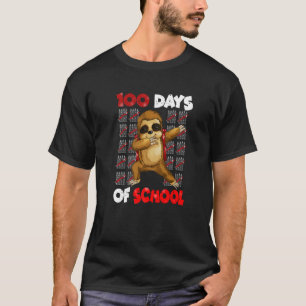 Camiseta Sloth Dab 100 Días Primario de Guardería de vuelta