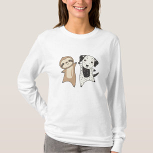 Camiseta Sloth Dalmatian Dog Animal Avers for Children