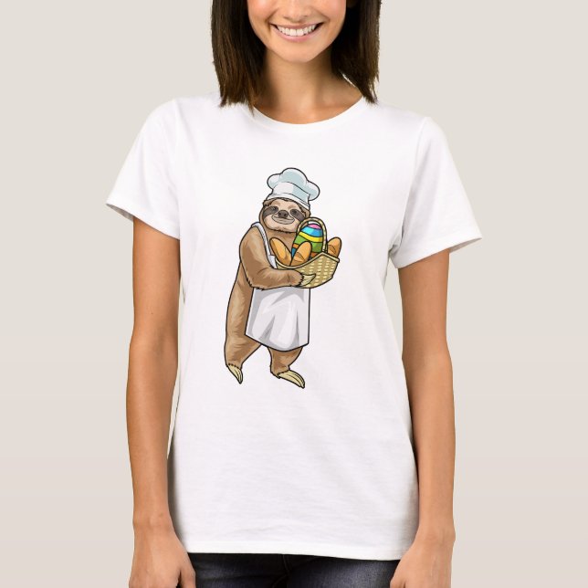 Camiseta Sloth Easter Baker (Anverso)