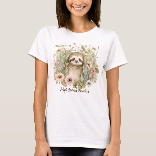 Camiseta Sloth es mi animal espiritual (Anverso)