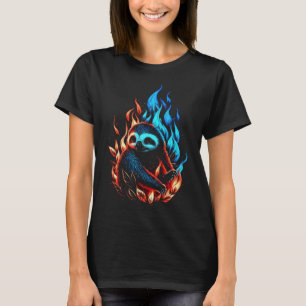 Camiseta Sloth Flames Vintage Sloth Animal