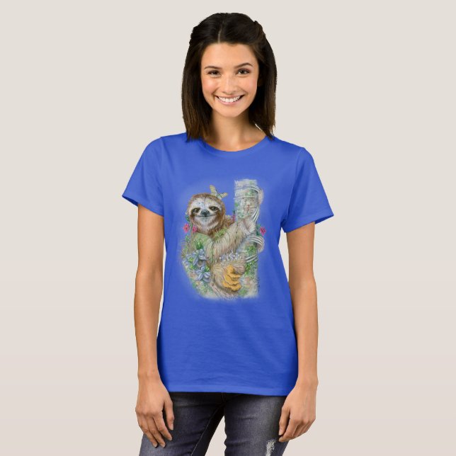 Camiseta Sloth Garden (Anverso completo)
