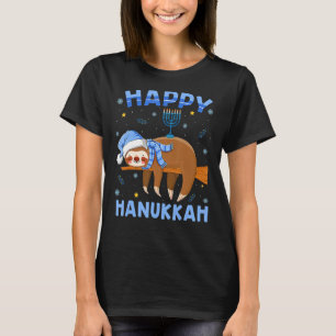 Camiseta Sloth Hanukkah Chanukah Jewish Pajama