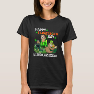 Camiseta Sloth Happy St Patricks Day Come Bebe Y Sé Irlandé