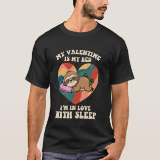 Camiseta Sloth Heart Retro Cute Valentines Day Animal Lover