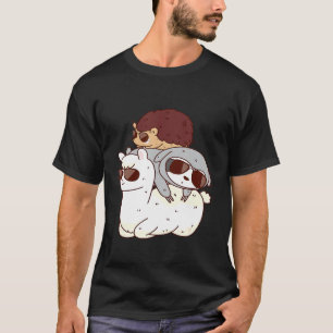 Camiseta Sloth Hedgehog Llama Guay Gafas de sol Animal de v