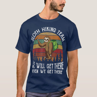 Camiseta Sloth Hikingeam funny hiking team gift for sloth l