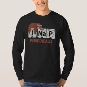 Camiseta Sloth I Nap Ciencia De Tabla Periódica