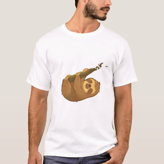 Camiseta Sloth in his little tree Classic T-Shirt (Anverso)