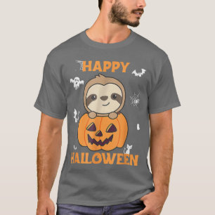 Camiseta Sloth In Pumpkin Sloths Happy Halloween