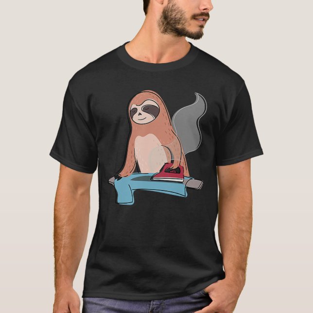 Camiseta Sloth Ironhold Lazy Cute Sloth (Anverso)
