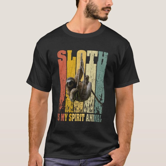 Camiseta Sloth is my Spirit Animal Cute Sloth Graciosa (Anverso)