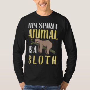 Camiseta Sloth is my Spirit Animal Gracioso artículo Mujere