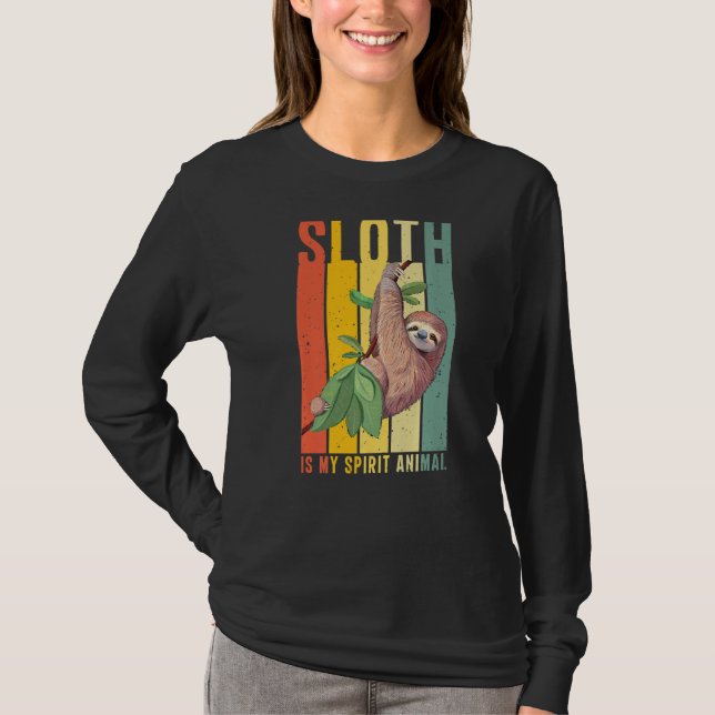Camiseta Sloth is my Spirit Animal Lazy Cute Sloth (Anverso)