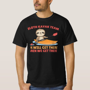 Camiseta Sloth Kayak Team repartiendo graciosas locuras