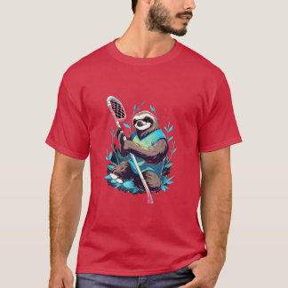 Camiseta Sloth Lacrosse Player La Stick Sports boy family