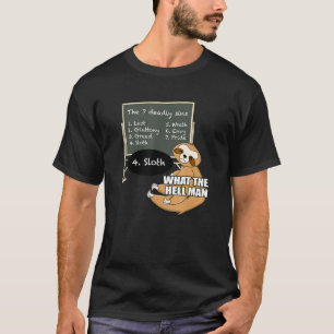 Camiseta Sloth Learth 7 Morly Sins Funny Animal Meme