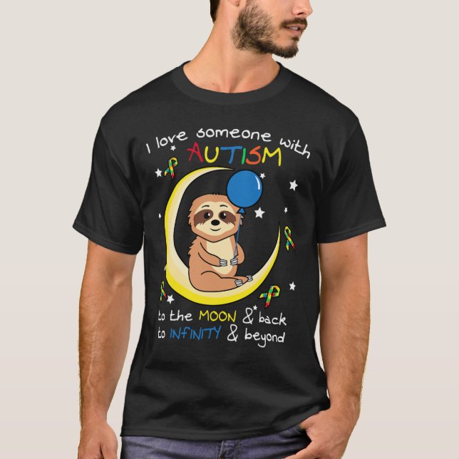 Camiseta Sloth Love a alguien con el rompecabezas de Guay A (Anverso)