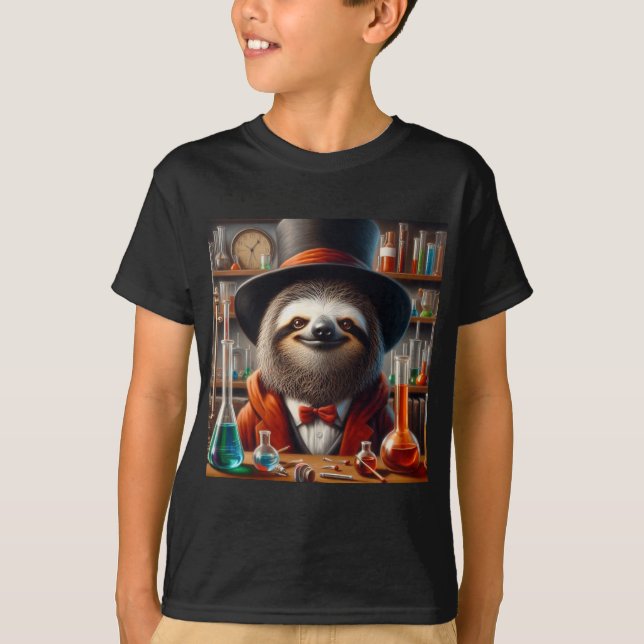 Camiseta Sloth Mad Scientist (Anverso)