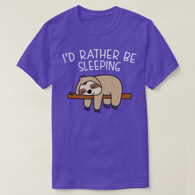 Camiseta Sloth Mask Id Antes Que Estar Dormiendo (Diseño del anverso)