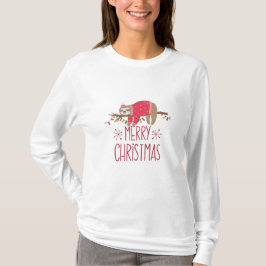 Camiseta Sloth Merry Christmas