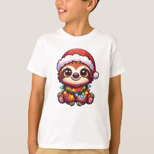 Camiseta Sloth Merry Christmas Winter Animals