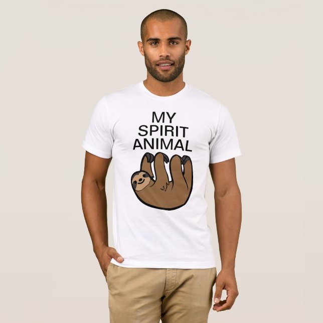 Camiseta Sloth Mi animal espiritual (Anverso completo)