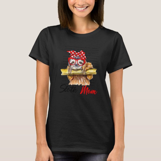 Camiseta Sloth Mom Rosie The Riveter Tributo (Anverso)