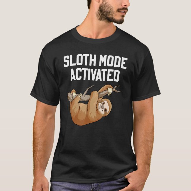 Camiseta Sloth Move Activth Pun Lazy Sloth Animal (Anverso)