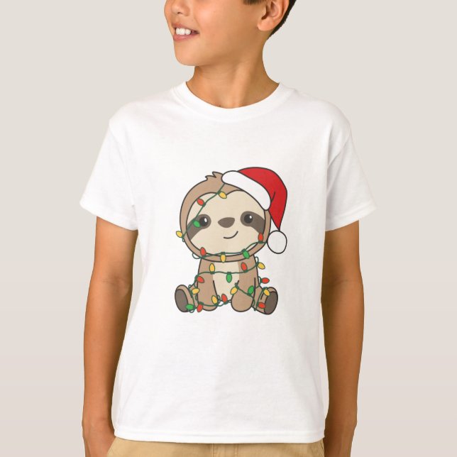 Camiseta Sloth Navidades Winter Animals Sloths (Anverso)