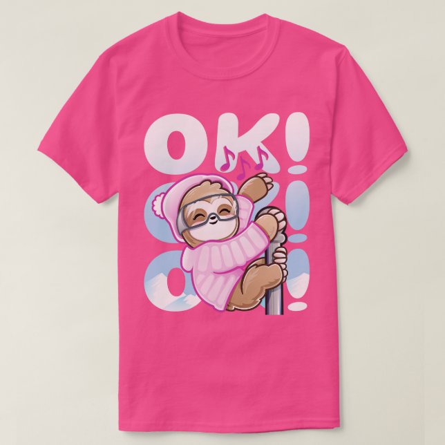 Camiseta Sloth Niño Bebé Baile Ok 1 De Rave De Esquí (Diseño del anverso)