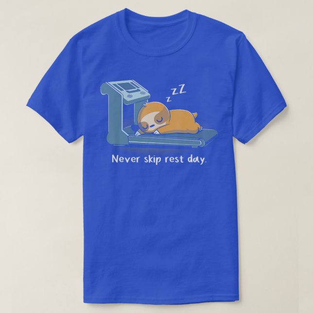 Camiseta Sloth Nunca Salte del Día de Descanso Divertido Si (Diseño del anverso)