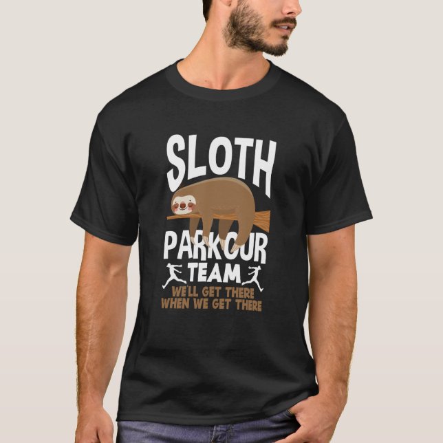 Camiseta Sloth Parkour Team Parkour (Anverso)