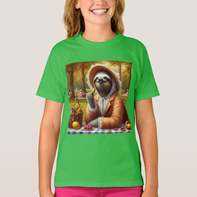 Camiseta Sloth Picnic (Anverso)