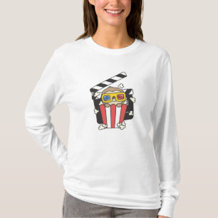 Camiseta Sloth Popcorn Time Animales divertidos comiendo pe
