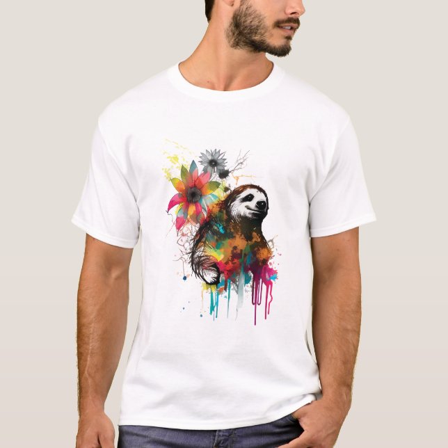 Camiseta Sloth Power (Anverso)