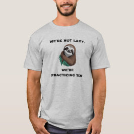 Camiseta Sloth Practicando Zen