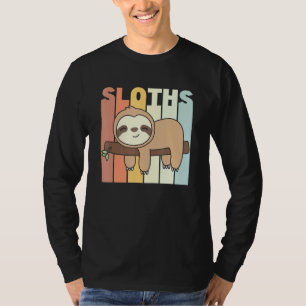 Camiseta Sloth Relajado Animals Vintage