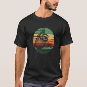 Camiseta Sloth Retro Sunset Animal Sloth Silhouette